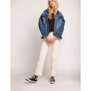 CURRENT/ELLIOTT The Captain Trouser Pants Biscuit White size 27